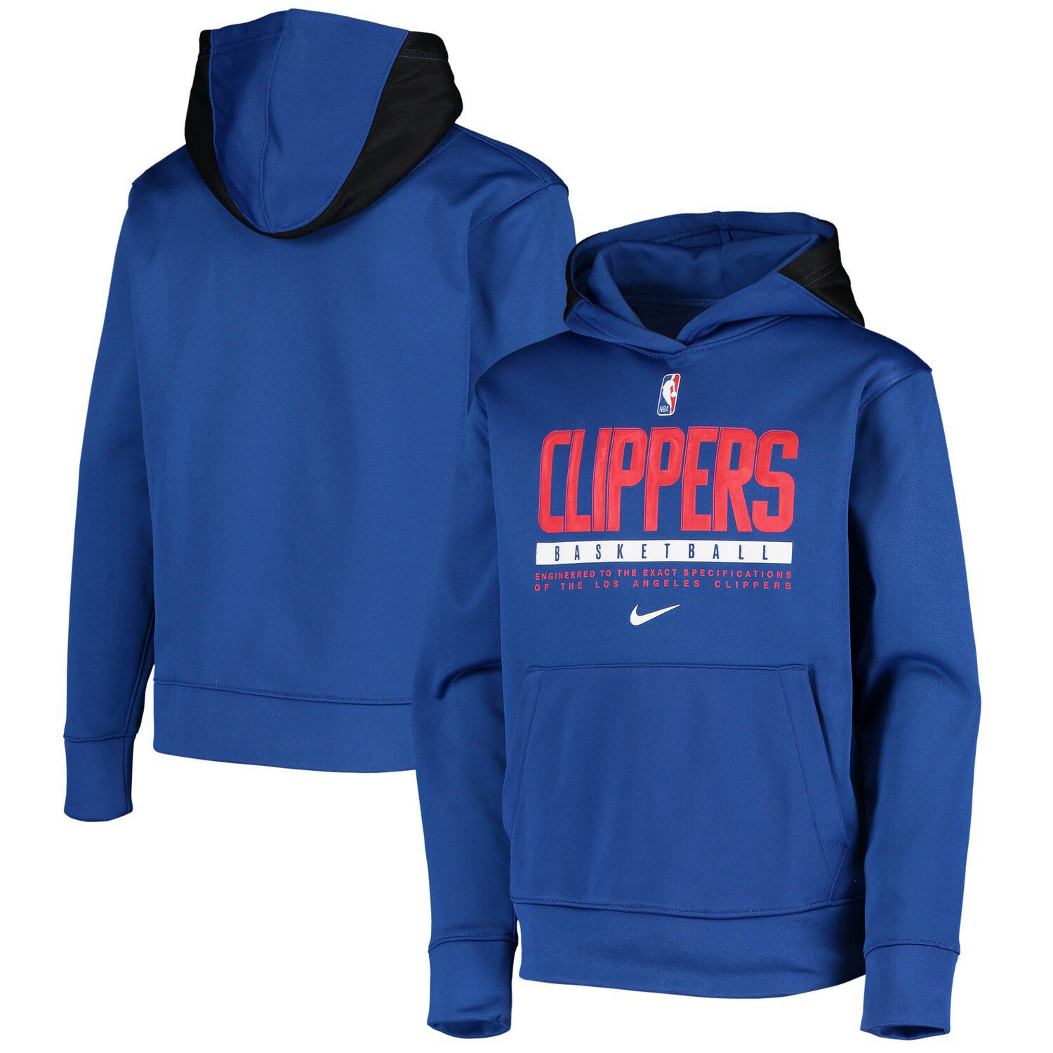 LA Clippers Mitchell & Ness Youth Hardwood Classics Unbeaten Hoodie T-Shirt  - Royal