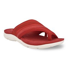 Red best sale sandals kohls