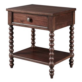Madison Park Signature Beckett Turned Wood Spindle Nightstand