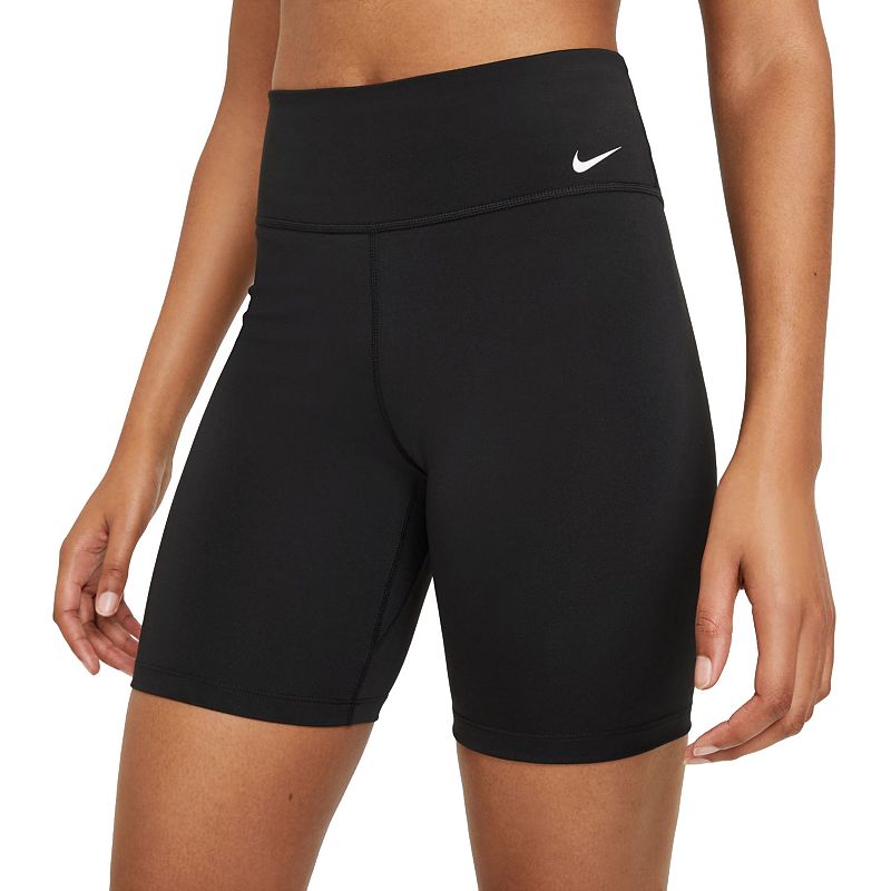 Womens Nike One Midrise Bike Shorts, Size: XS, Grey
