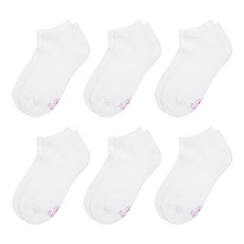 Girls Hanes® 6 Pairs Ultimate Low Cut Socks