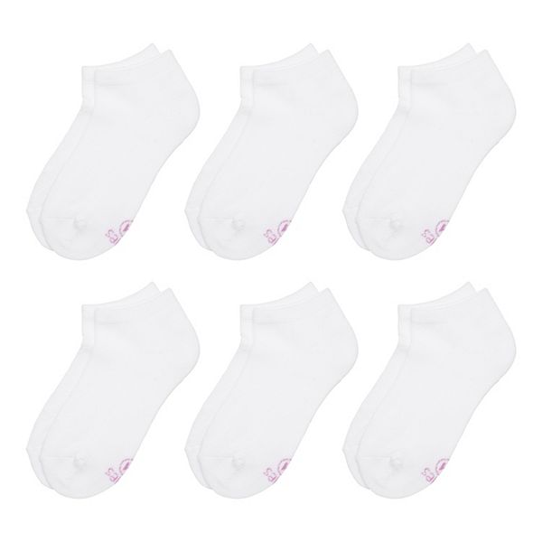 Girls' Hanes Ultimate® 6-Pack Low Cut Socks