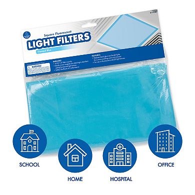 Educational Insights Square Fluorescent Tranquil Blue Light Filters