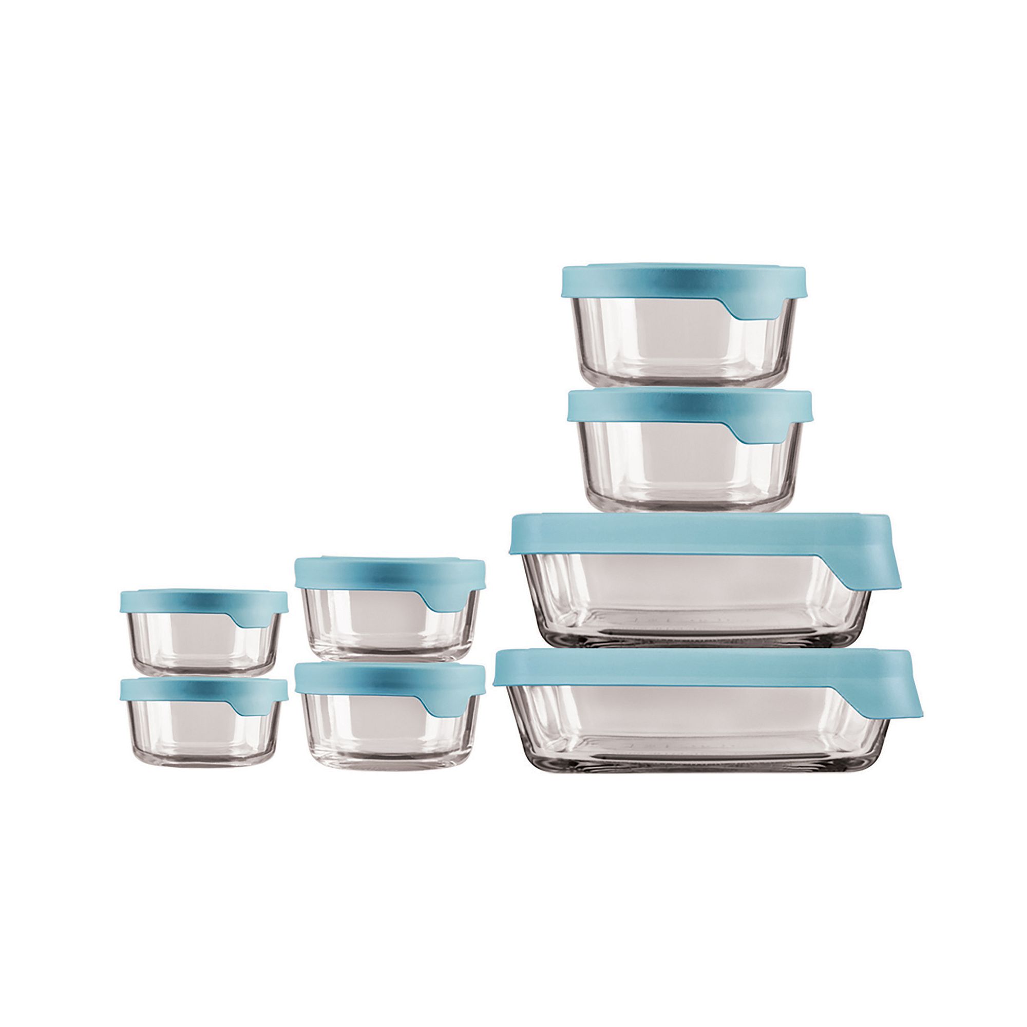 Anchor Hocking TrueSeal 16-pc. Glass Food Storage Set, Blue