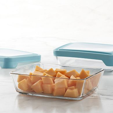 Anchor Hocking TrueSeal 4-pc. Rectangle Glass Food Storage Container Set