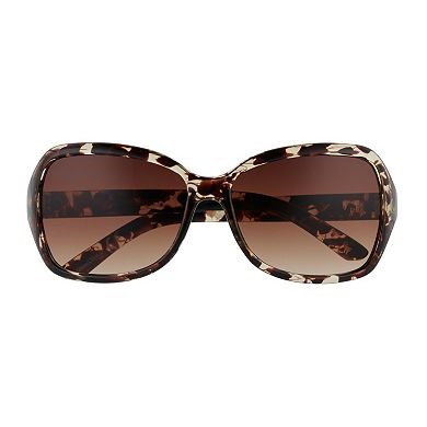 Women's Nine West 61mm Large Plastic Square Sunglasses