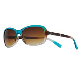 Women's Nine West 58mm Oval Wrap Sunglasses