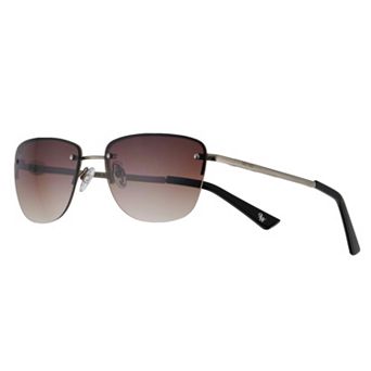 Women's Nine West 57mm Semi-Rimless Rectangle Sunglasses