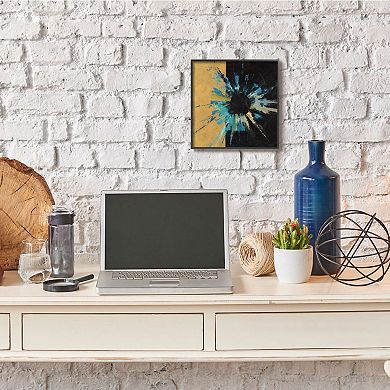 Stupell Home Decor Retinal Circle over Black and Gold Framed Wall Art