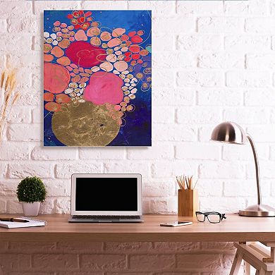 Stupell Home Decor Abstract Whimsical Flower Canvas Wall Art