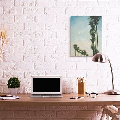 Stupell Home Decor Soft Tropical Palm Trees in a Row Wall Art