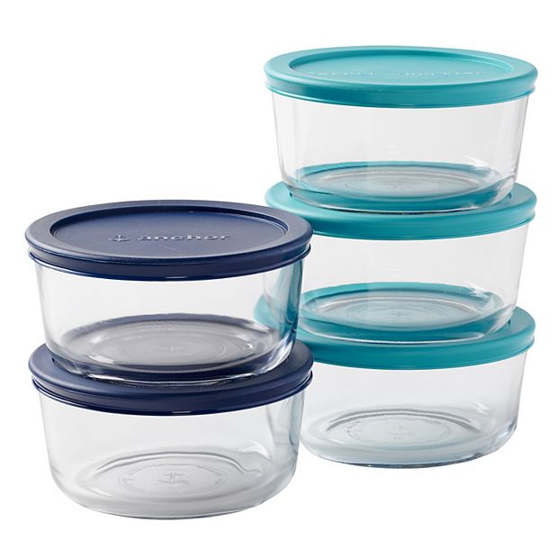 Anchor Containers and Lids, 1 Cup - 8 pieces