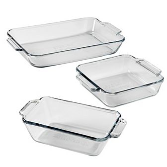 Anchor Hocking 3 pc Lasagna Dish Set