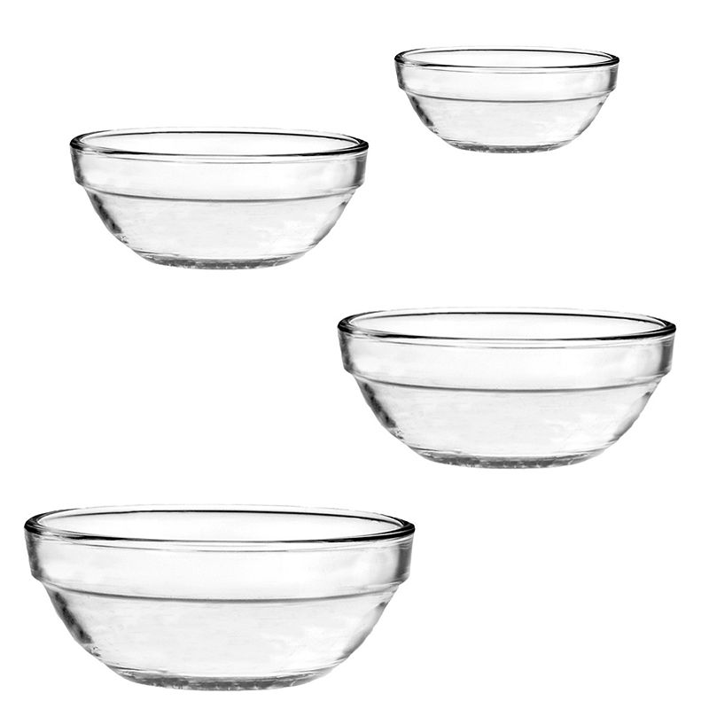 Anchor Hocking 4-pc. Food Prep Glass Mixing Bowl Set, Multicolor