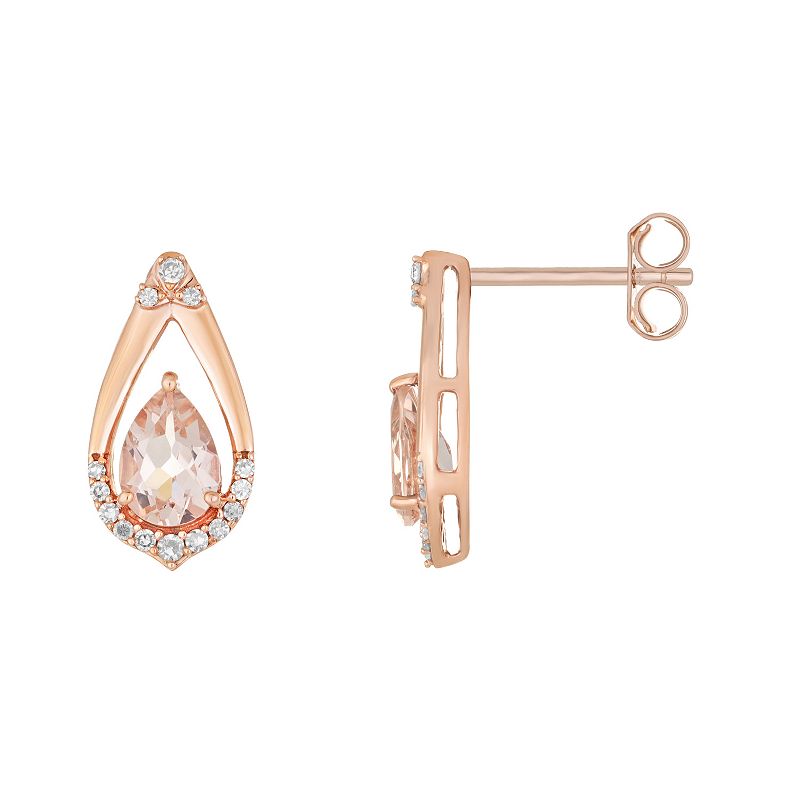 49017698 10k Rose Gold 1/6 Carat T.W. Diamond & Morganite D sku 49017698