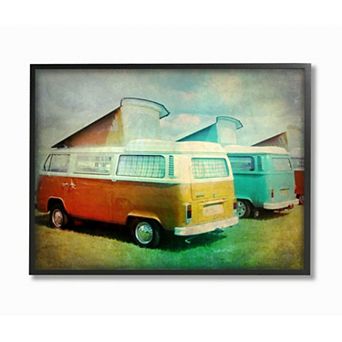 Stupell Home Decor Vintage Automobiles with Iconic Van Design Wall Art