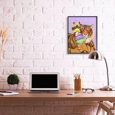 Stupell Home Decor Glamour Tiger Wall Art