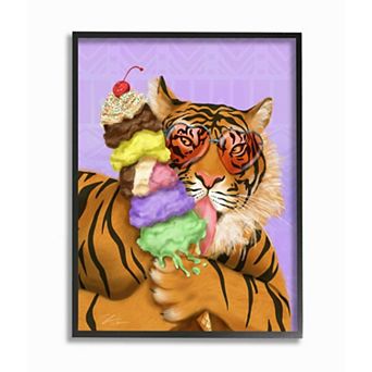 Stupell Home Decor Glamour Tiger Wall Art