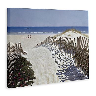 Stupell Home Decor Fenced Pathway to Beach Canvas Wall Art