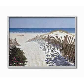 Stupell Home Decor Fenced Pathway to Beach Wall Art
