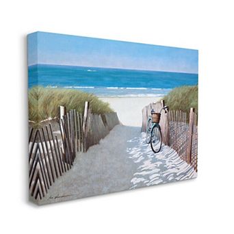 Stupell Home Decor Beach Pathway & Bicycle Canvas Wall Art