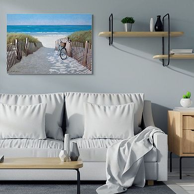 Stupell Home Decor Beach Pathway & Bicycle Canvas Wall Art