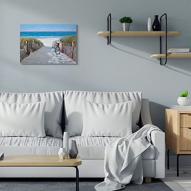 Stupell Home Decor Beach Pathway & Bicycle Canvas Wall Art