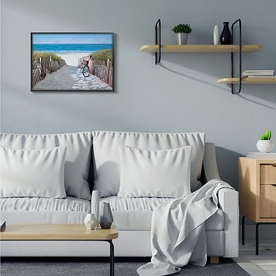 Stupell Home Decor Beach Pathway & Bicycle Wall Art