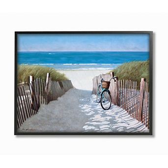 Stupell Home Decor Beach Pathway & Bicycle Wall Art