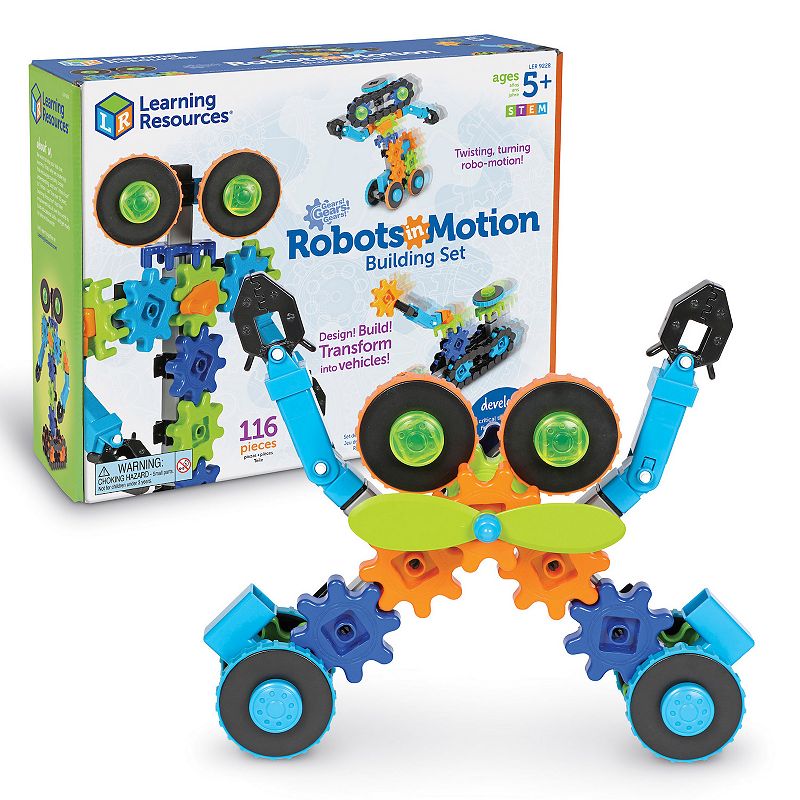 Learning Resources Gears! Gears! Gears! Robots in Motion, Multicolor