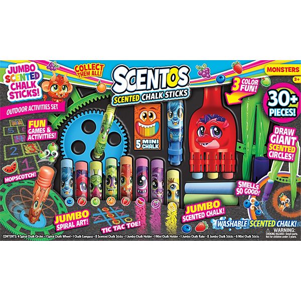 Scentos® Scented Chalk Sticks & Chalk Holder Set
