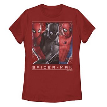 Juniors' Marvel Spider-Man Far From Home Portrait Panels Tee