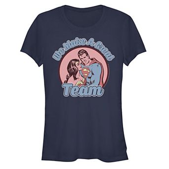 Juniors' DC Comics Valentine's Day Justice League Make A Great Team Graphic Tee
