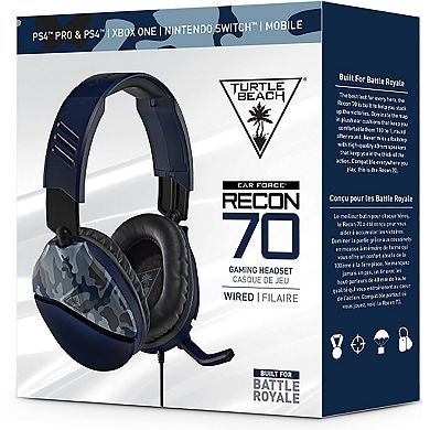 Turtle Beach Recon 70 Gaming Headset - Blue Camo