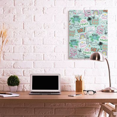 Stupell Home Decor Modern Day Tween Phrases Canvas Wall Art