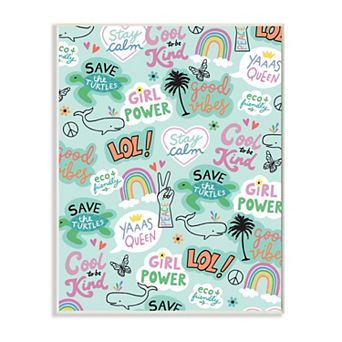 Stupell Home Decor Modern Day Tween Phrases Plaque Wall Art