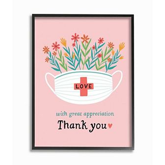 Stupell Home Decor With Great Appreciation Phrase for Healthcare Workers Framed Wall Art