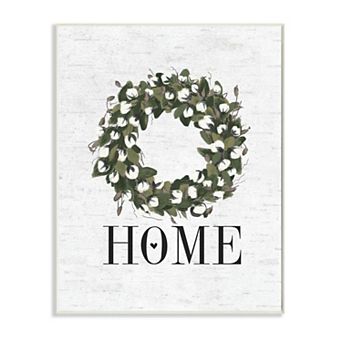 Stupell Home Decor Country Home Wreath Charming Farm Design Wall Art