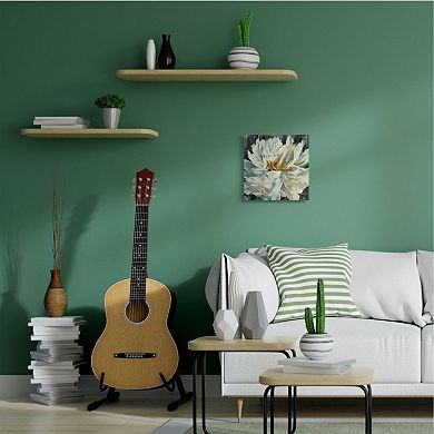 Stupell Home Decor Blooming White Petals Canvas Wall Art