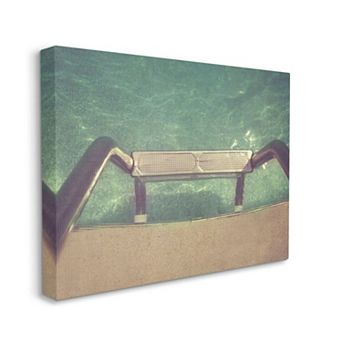 Stupell Home Decor Steps into Pool Canvas Wall Art