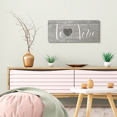 Stupell Home Decor Te Amo Romantic Sign Canvas Wall Art