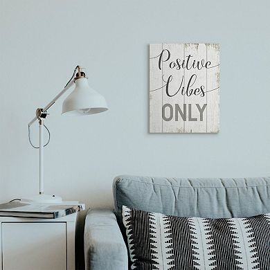 Stupell Home Decor Positive Vibes Only Canvas Wall Art