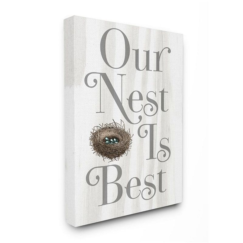 17699851 Stupell Home Decor Our Nest is Best Canvas Wall Ar sku 17699851