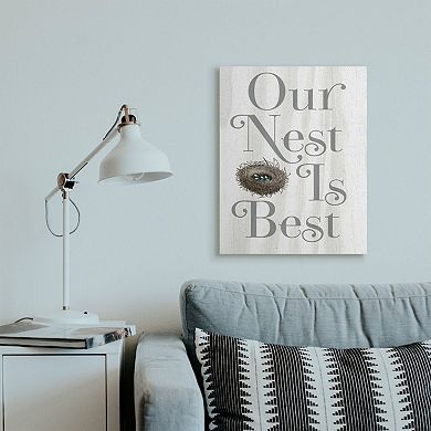 Stupell Home Decor Our Nest is Best Canvas Wall Art