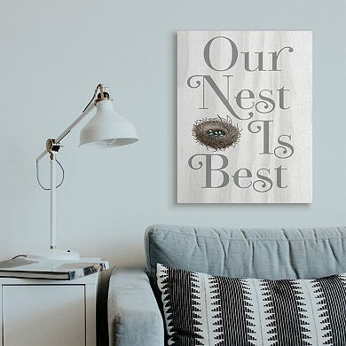Stupell Home Decor Our Nest is Best Canvas Wall Art