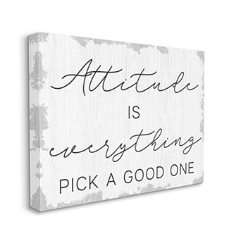 Stupell Home Decor Pick A Good Attitude Canvas Wall Art