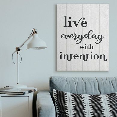 Stupell Home Decor Live Everyday With Intention Canvas Wall Art