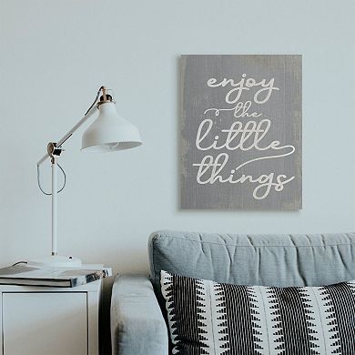 Stupell Home Decor Enjoy The Little Things Canvas Wall Art