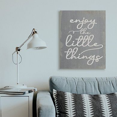 Stupell Home Decor Enjoy The Little Things Canvas Wall Art