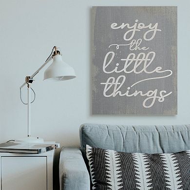 Stupell Home Decor Enjoy The Little Things Canvas Wall Art